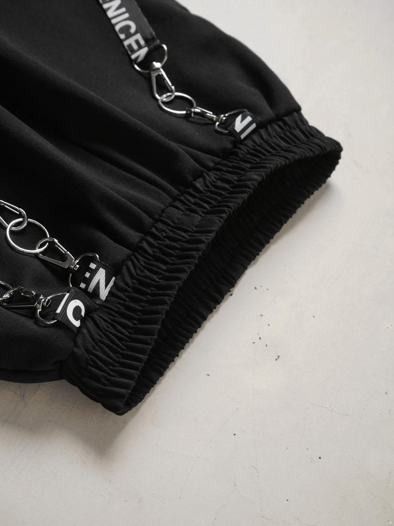 Детский комплект одежды для уличных танцев для девочек, укороченный топ с блестящими пайетками и длинными рукавами, длинные штаны, комплект детской одежды