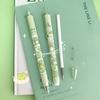 Press Student Stationery Push Gel Pen Sign Pen Neutral Pen Black Ink Pens Frog Manual Gel Pens