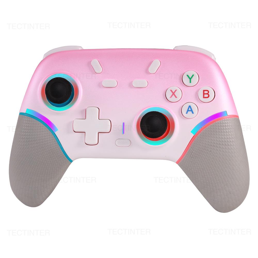 Беспроводной RGB BT Контроллер для Nintendo Switch 1/2/OLED Геймпад для Android Телефона/ПК Джойстик с эффектом Холла с функцией Турбо