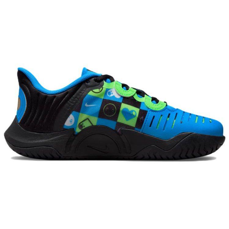 Nike Кроссовки Court Air Zoom GP Turbo Наоми Осака Все Улыбки Фото Синий Черный Женские DX0662-400