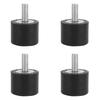 4PCS Anti Vibration Rubber Bobbin Mount Isolator Anti Shock Vibration Absorber (VE40*30 M10*25)