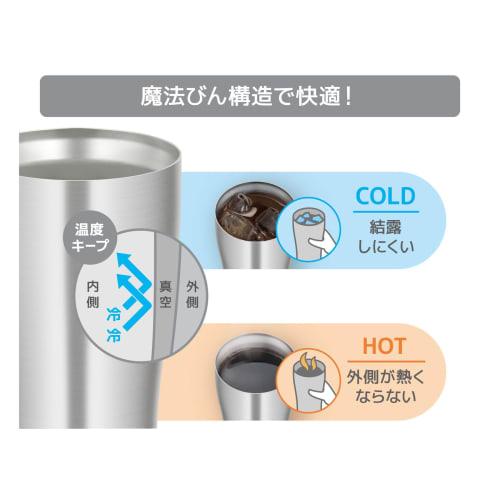 Thermos Кружка-термос с вакуумной изоляцией 420 мл, нержавеющая сталь, можно мыть в посудомоечной машине, конструкция термоса, сохраняет тепло/холод JDY-420 S