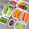 Refrigerator Storage Box Fridge Organizer Fresh Vegetable Fruit Boxes Drain Basket Storage Containers Pantry Kitchen Organizer