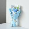 Knited Heart Artificial Flower Crochet Bouquet Valentine's Day Wedding Guest Gift Eternal Flowers Home Decoration