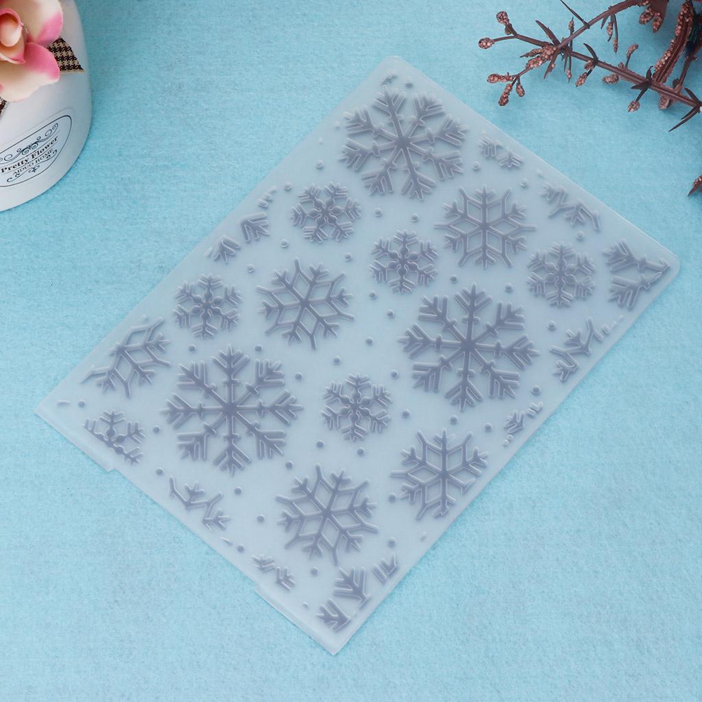 Christmas Snowflake Embossing Folder Template for Gift Scrapbooking Photo Album Card Paper Craft Making Decor Mold
