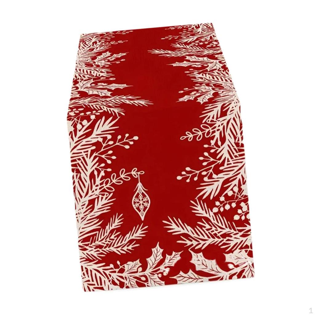 Рождественская дорожка для стола, подставка для столовых приборов, украшение для вечеринки, прямоугольная скатерть, чехол для ужина, кофе