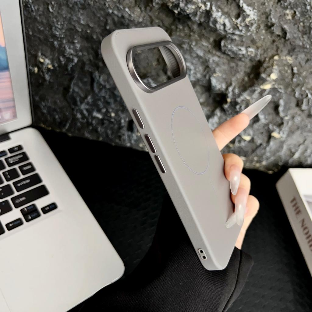 Роскошная Матовая Кожаная Текстура Для Magsafe Магнитной Зарядки Чехол Для Google Pixel 10 Pro XL Ударопрочное Металлическое Кольцо для Линзы Чехол для Телефона