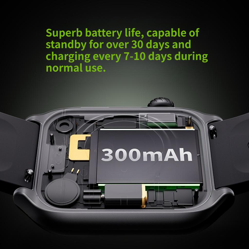 НОВЫЕ Смарт-часы для мужчин и женщин, Смарт-часы с 1,96-дюймовым AMOLED-дисплеем и 7-дневным аккумулятором, Bluetooth-звонки, Монитор сердечного ритма/сна, Водонепроницаемость IP68