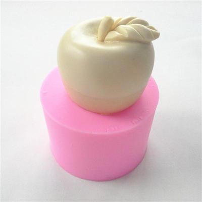 Силиконовая форма в форме яблока, украшение для торта, сахарная резинка, инструмент для пасты, 3D форма для шоколадной свечи, мыла, мусса