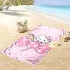1pc Hello Kitty Beach Towel, Outdoor Beach Towel Ideal Beach Necessities and Vacation Items
