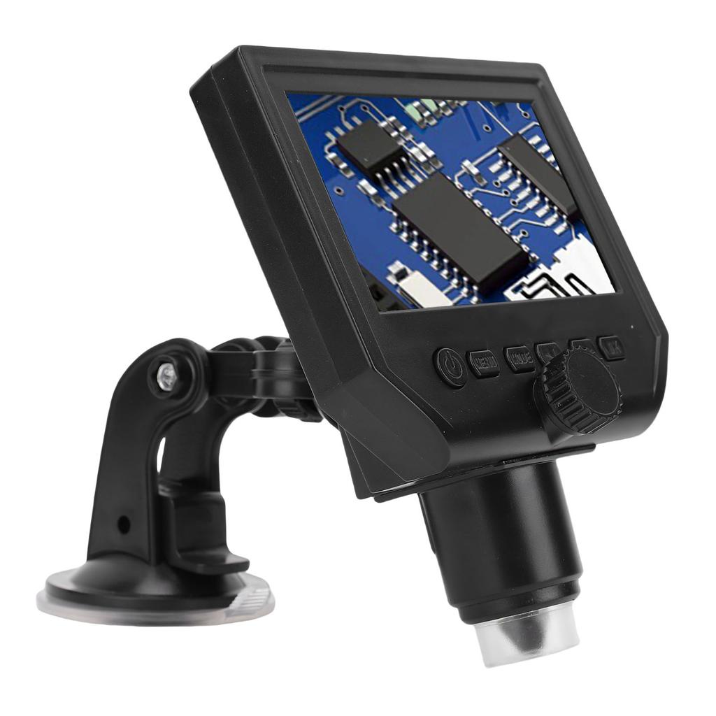 Digital Microscope 600x Magnification 4.3 Inch 1080P HD Screen AF Auto Focusing Soldering Microscope Magnifier