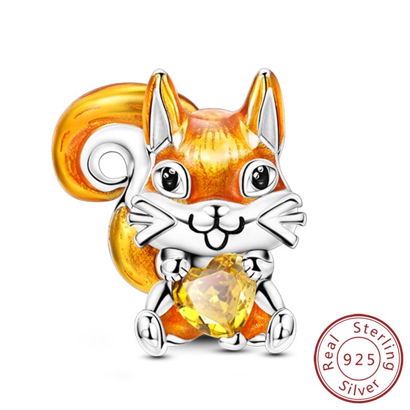 Шармы Подходят для Оригинального Браслета Медные Шармы Бусины Кошка Собака Животное Сердце Подвеска Для Женщин Изготовление Ювелирных Изделий Подарок