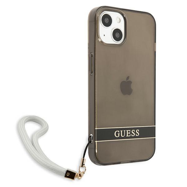 Guess Guhcp13Shtsgsk Iphone 13 Mini 5,4 Czarny/Black Hardcase Translucent Strap