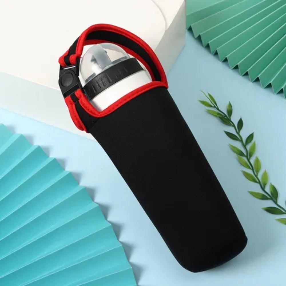 With Carrying Handle Anti-Hot Cup Sleeve Neoprene Tumbler Carrier Water Bottle Holder Sports
