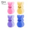 40 шт. пасхальный губчатый кролик ваза наполнитель DIY украшения кролики мини кролик ваза наполнитель для домашнего стола центральный элемент весенний декор для вечеринки