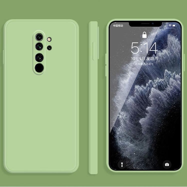 Для Xiaomi Redmi Note 8 Pro Чехол-бампер из имитации жидкого силикона, однотонный, с прямыми краями, противоударный, с полной защитой