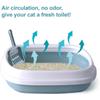 Кошачий туалет, переносной кошачий горшок с совком для просеивания наполнителя, съемный кошачий туалет, чистящие средства для домашних животных для кроликов