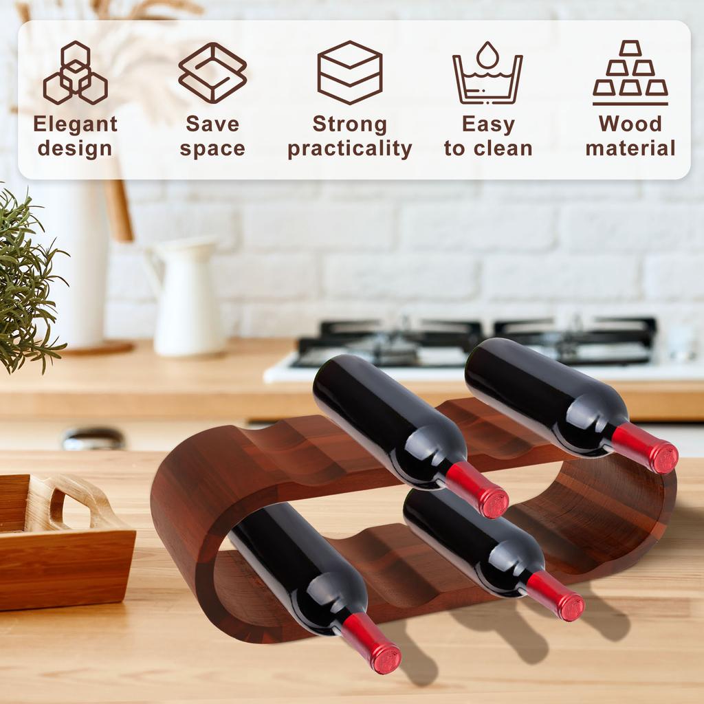 Деревянные винные стойки Элегантные вставки для винных стоек Удобный держатель для винных бутылок Подставка Гладкий органайзер для винных полок Всегда в тему Хранение вина