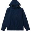 Solid Color Hooded Fashion Versatile Jacket Men Jackets Dark-Blue A6ATG433