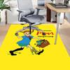1PC Pippi Longstocking Gold Extra Large Non Slip Floor carpet, Office, family, bedroom, Studio Large Area Rug Indoor Rugs