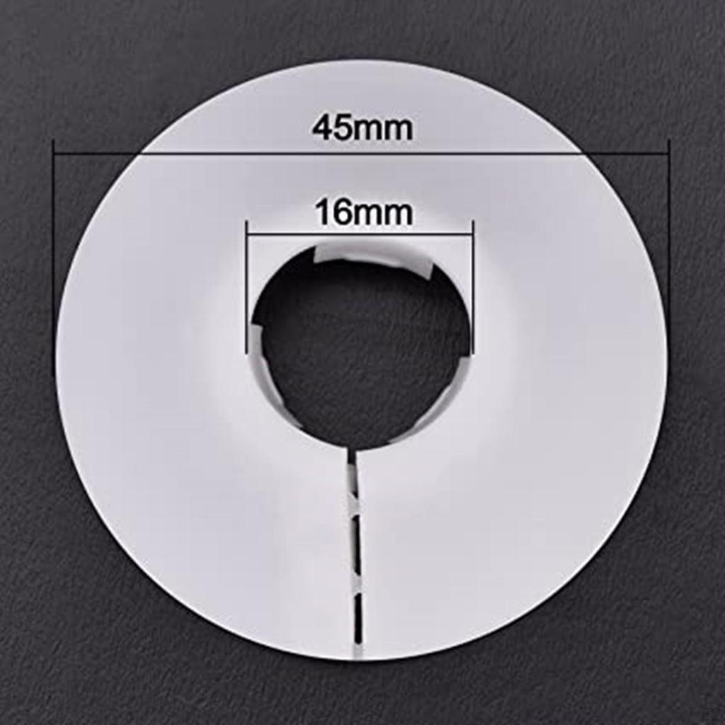 2 Pieces Flange Pipe Cover Heat Sink Water Drain Line for Faucets