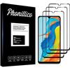 Tempered Glass - Phonillico® - Huawei P30 LITE - Pack of 3 - Transparent - Black Edge - Scratch Resistant