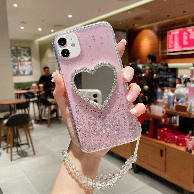 Подходит для iPhone16promax Эпоксидный чехол для мобильного телефона Apple 15Pro зеркальный с блестками 14 женский 13/12 противоударный 11