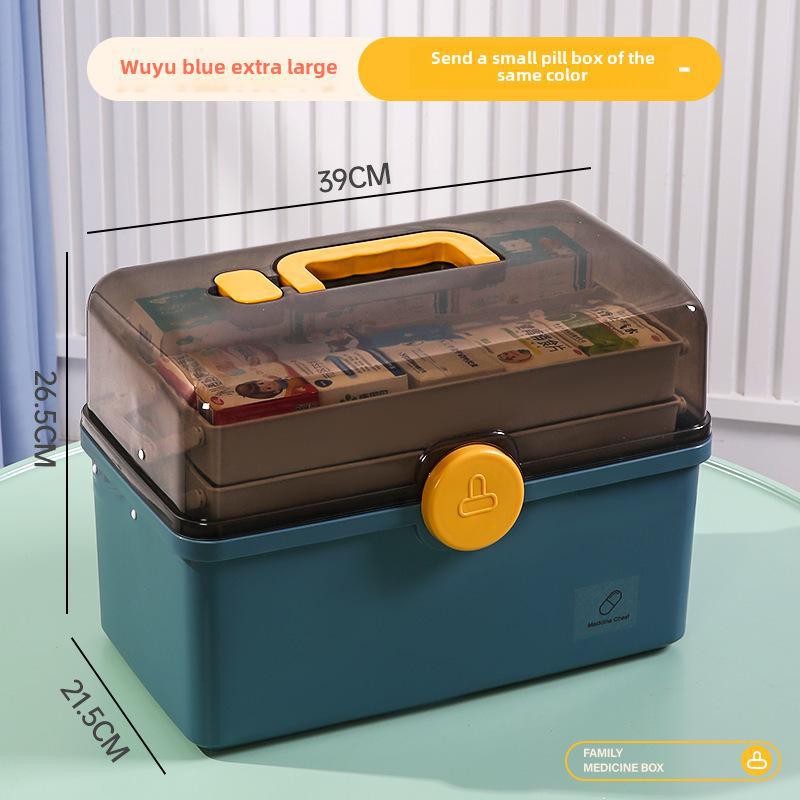 Набор многослойных коробок для хранения лекарств большой емкости