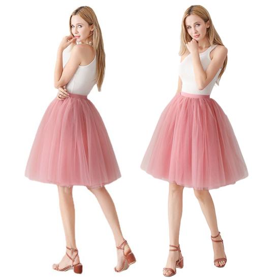 Женская тюлевая юбка с высокой талией, однотонная юбка, легкая яркая стильная юбка-пачка на лето