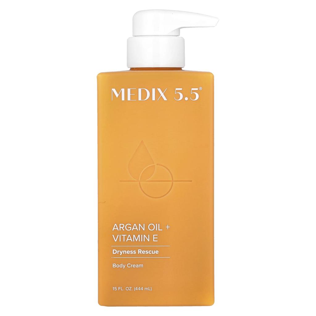 Medix 5.5 Body Cream, Argan Oil + Vitamin E, 444Ml(15Fl Oz)