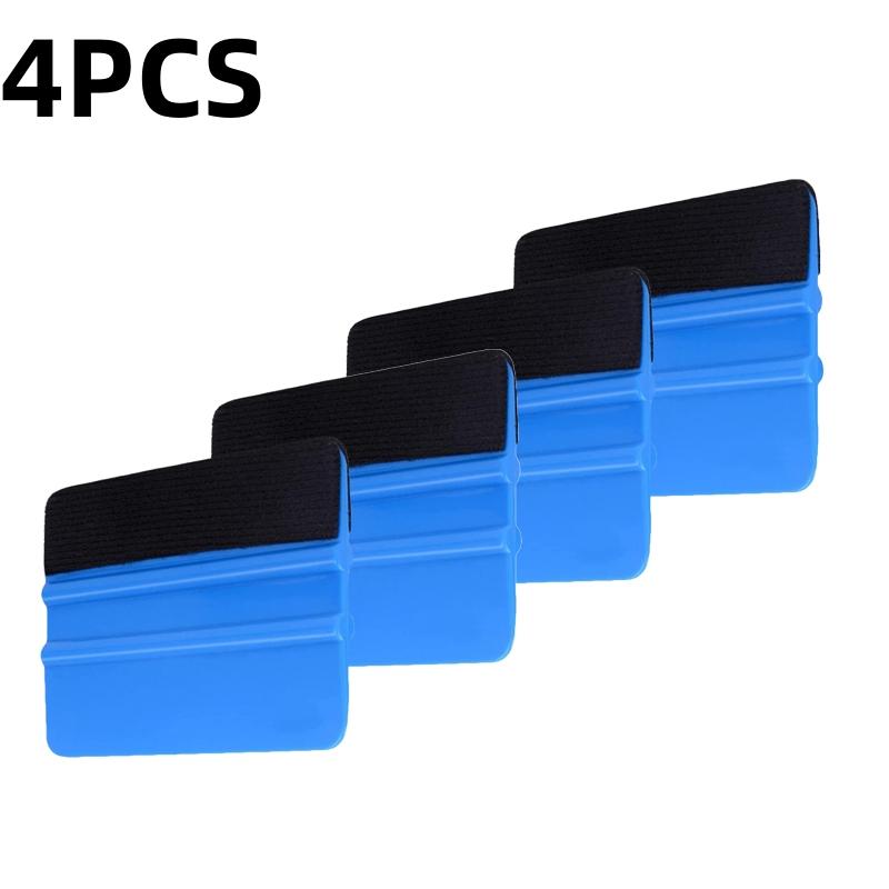 1/5 шт. наклейки для автомобиля пленка установка скребок винил карбоновый скребок с войлочным скребком инструмент для оклеивания автомобиля пленкой инструменты 10x7 см