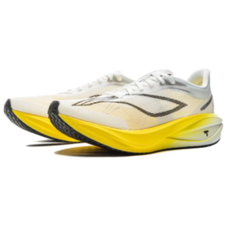 Li Ning Feidian 5 Challenger Беговые кроссовки для соревнований Амортизация Прочные Дышащие Упругие Низкие Мужская кроссовка Стандартные-Белый ARMV001-30