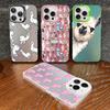 Лама Альпака Животные Мультяшные Цветной Чехол Для Телефона Для IPhone 16 15 14 13 12 11 Pro Max X XR XSMAX Матовый Ударопрочный Задний Чехол