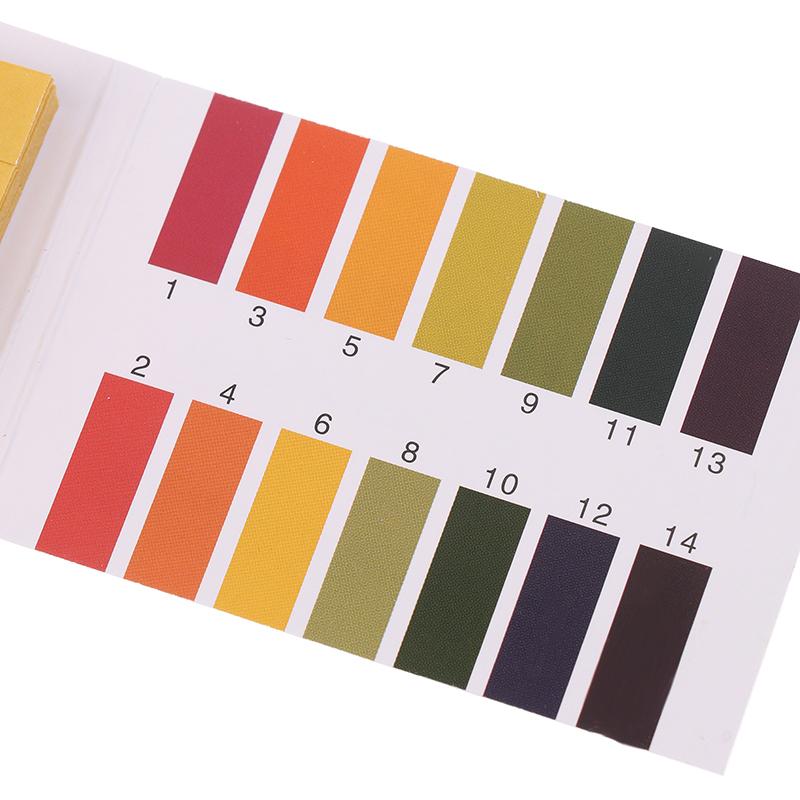 400 шт./5 книг Профессиональная лакмусовая бумага pH 1-14 Тест-полоски pH Вода Косметика Почва Тест-полоски для определения кислотности с контрольной картой