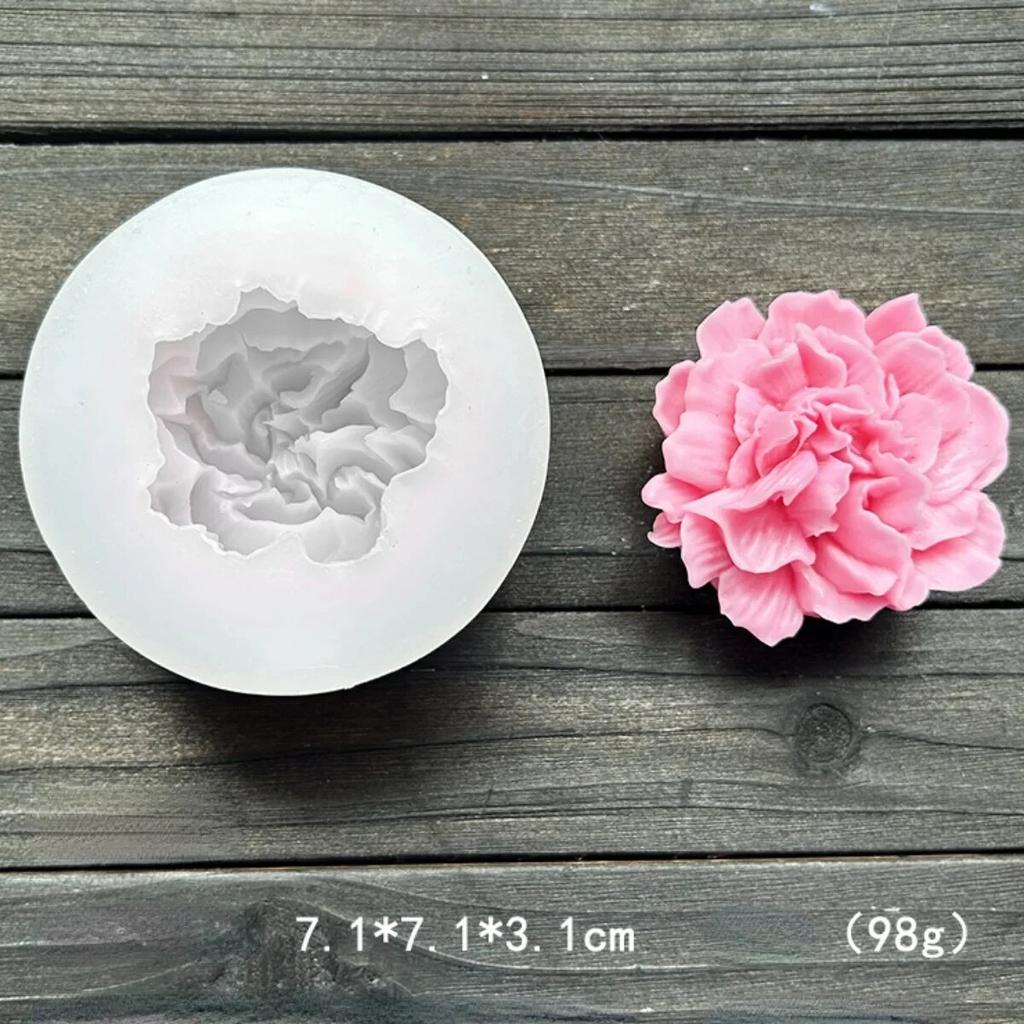 Силиконовая форма для свечей в виде цветка лотоса, подсолнуха, пиона, многофункциональная форма для мыла из смолы, кристалла, сердца, розы, шоколада, набор для приготовления льда, подарки