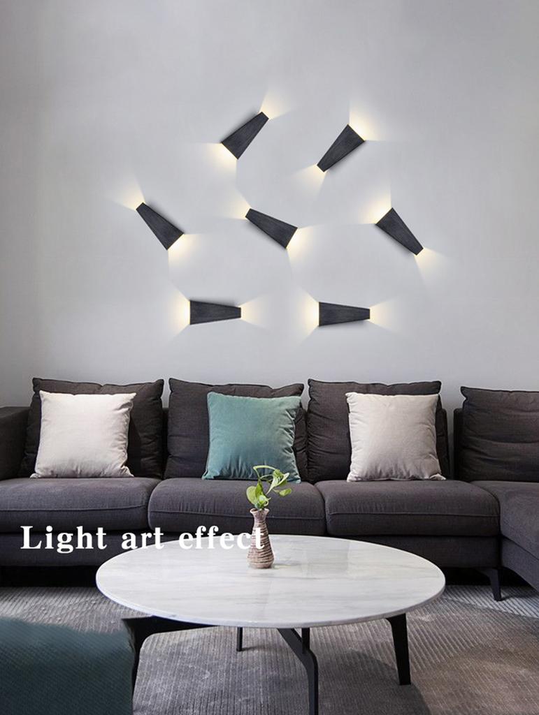 Светодиодный настенный светильник для спальни, гостиной, настенный светильник 6 Вт, декоративный светильник вверх или вниз, алюминиевый бра, современные настенные светильники Y76