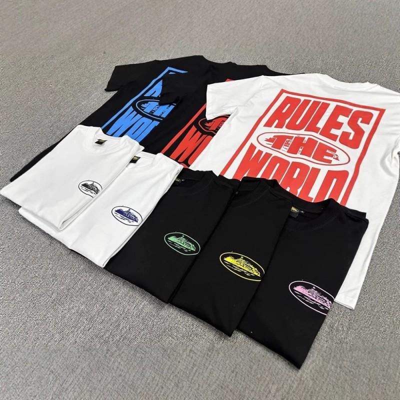 Corteiz Alcatraz Print Tee Unisex Streetwear Hip Hop Skateboard Casual Cotton T-Shirt Loose Fit