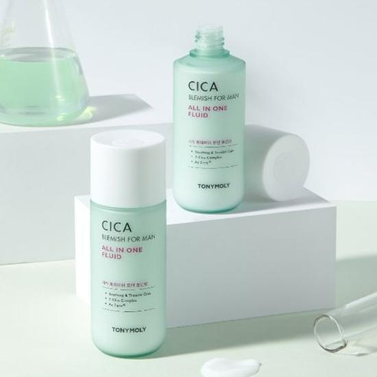 Tony Moly Derma Lab Cica Blemish for Men Универсальный флюид, 150 мл, 1 шт, Лучшая мужская косметика Кореи