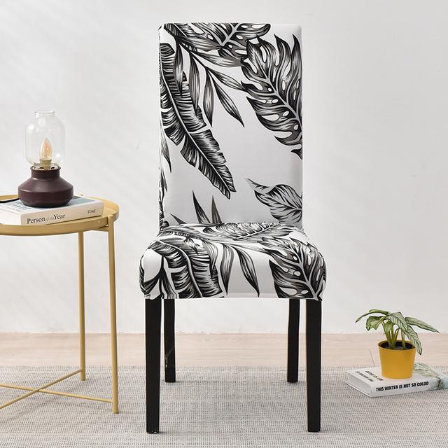 Эластичный съемный моющийся защитный чехол для обеденного стула, чехол для сиденья для столовой, церемонии, банкета, свадьбы, вечеринки, 1 шт.