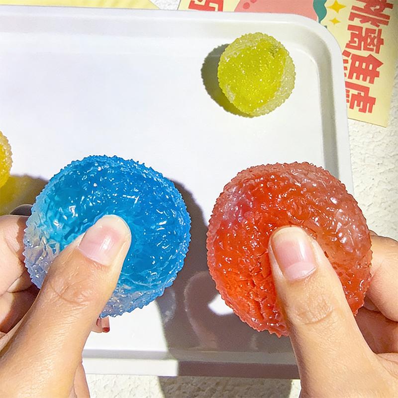 Handmade Icesand Crunchy Pinch Squeeze Ball Slow Rebound Soft Decompression Office Home Decor Anxiety Relief Children Adult Gift