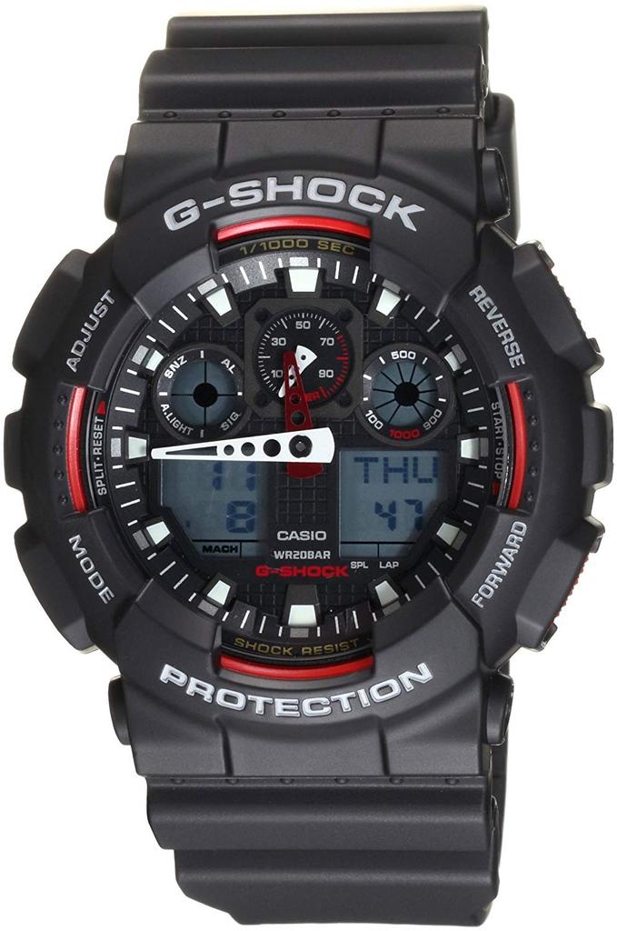 Casio CASIO Watch Black X Red Reimported Product G-SHOCK G-Shock Men's GA-100-1A4DR [Watch] [Item]