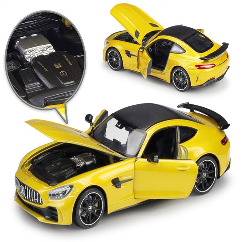 1/24 Welly Mercedes Benz AMG GT R, модель спортивного автомобиля из сплава, литье под давлением, металлическая игрушка, гоночный автомобиль, модель автомобиля, моделирование, детские подарки
