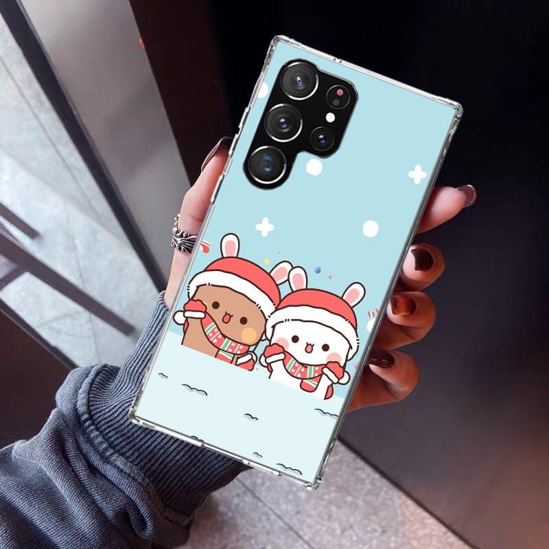 Bubu Dudu Cartoon Cute Phone Case For Samsung Galaxy S23 S24 S25 Edge S26 Ultra S22 + S21 Plus S20 FE Cover Silicone Print Shell