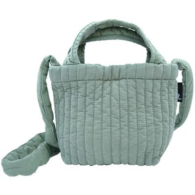 1229 Стеганая мини-сумка через плечо SC Babylou Flat Ible [Rootote] (Зеленый шалфей)