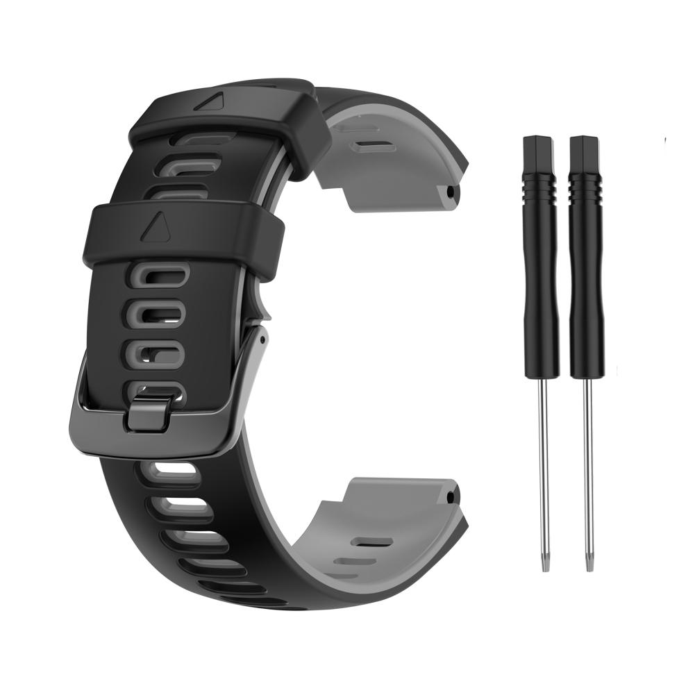 For Garmin Forerunner 735 XT 230 235 235lite 620 630 Approach S20/S5/S6 Watch Strap Two-Color Silicone Strap