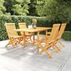 Day and Night - Day and Night Garden Dining Set 5 Pieces Solid Teak Wood