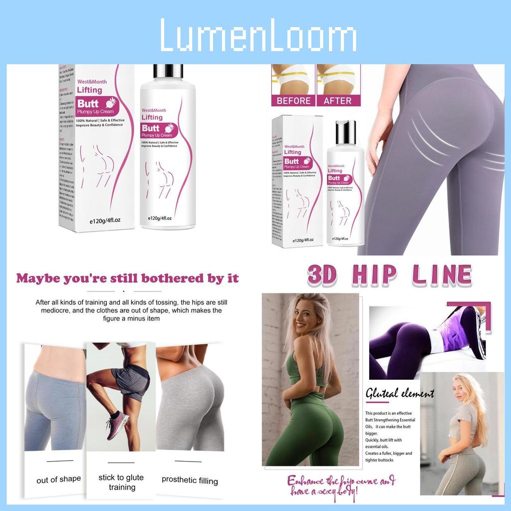 Крем для массажа ягодиц West Month для упругости, улучшения изгибов, смягчающего ухода 120 г