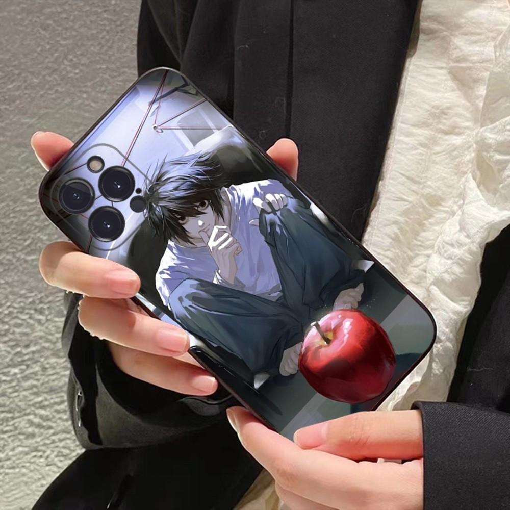 Чехол для телефона Death Note Ягами Лайт L Лоулайт Для iPhone 16 15 8 7 6 6S Plus X SE XR XS 14 11 12 13 Mini Pro Max