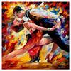 3D Diamond Embroidery Painting Cross Stitch Round Rhinestone Painting People Dancing
