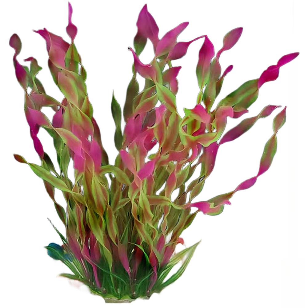 Realistic Artificial Aquarium Plants Including Spiral Kelp and Water Lotus to Enhance For Fish Tank Visual Appeal